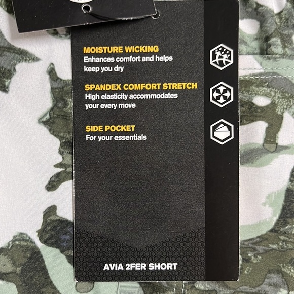 AVIA girls shorts. 2fer shorts - Picture 3 of 8